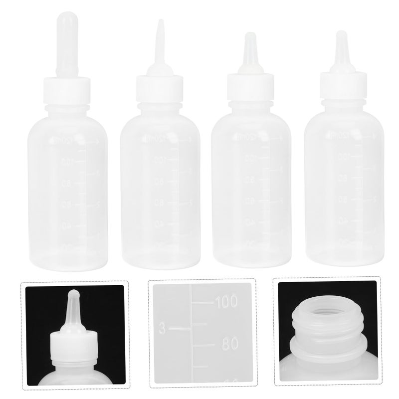 4Pcs Reusable Pet Nursing Bottles Safe Feeding For Kittens Puppies Home Travel - Image 3