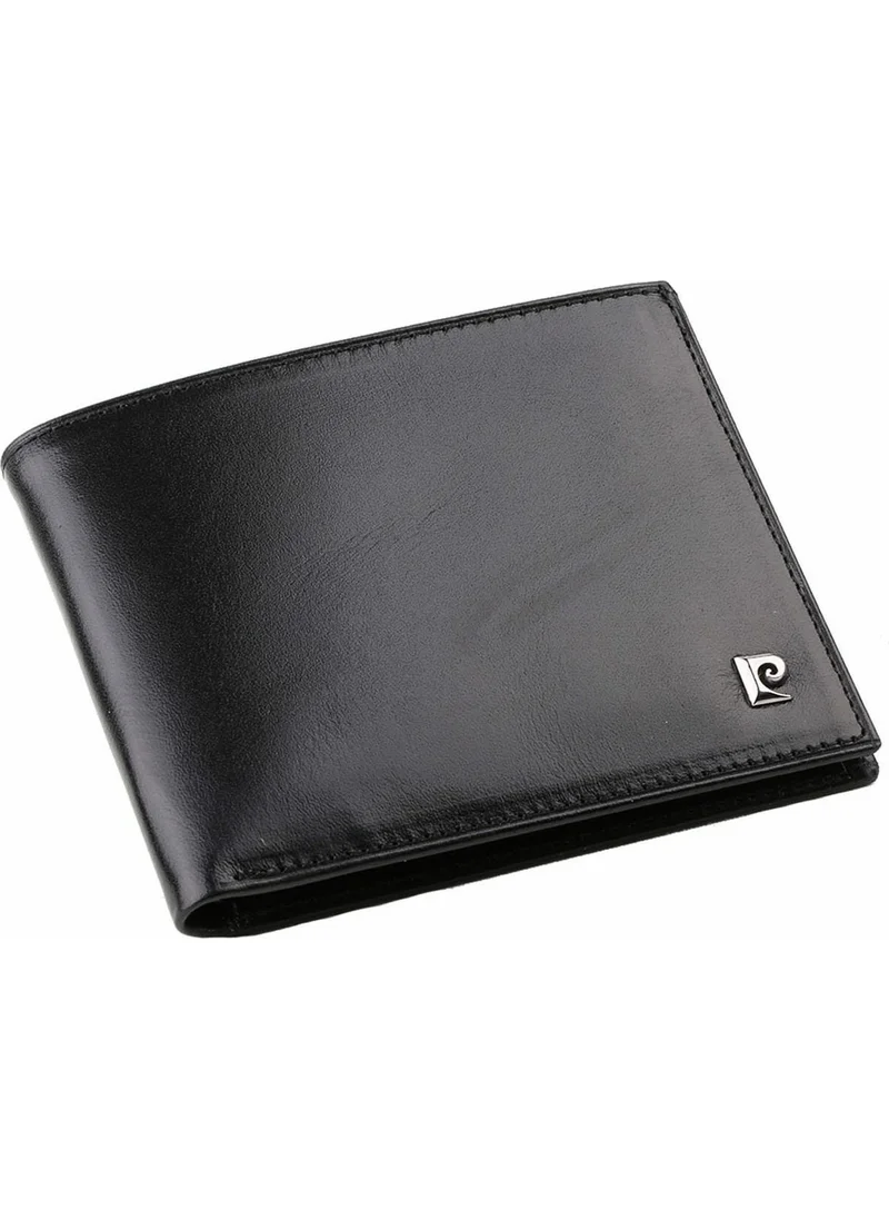 بيير كاردان Men's Black Logo Wallet 2368S