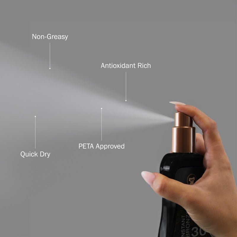 Australian Gold Spray Gel Sunscreen with Instant Bronzer SPF 30, 8 Ounce | Moisturize & Hydrate Skin | Broad Spectrum | Water Resistant | Non-Greasy | Oxybenzone Free | Cruelty Free - Image 1