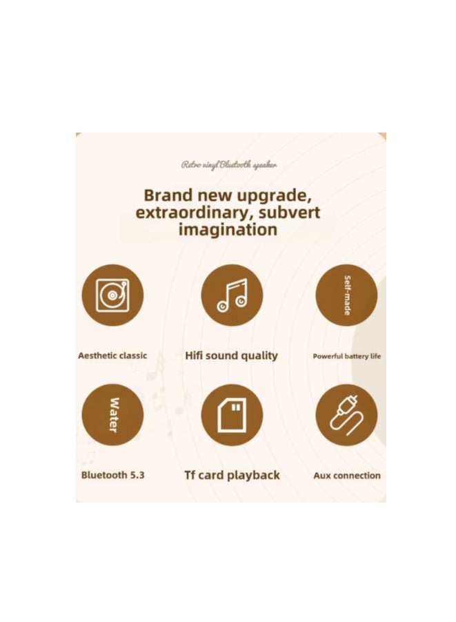 سماعة بلوتوث صغيرة للعرض الخارجي، أنالوج ميني بورتابل، للناس المشهورين على الإنترنت، حفلة عيش. - Image 2