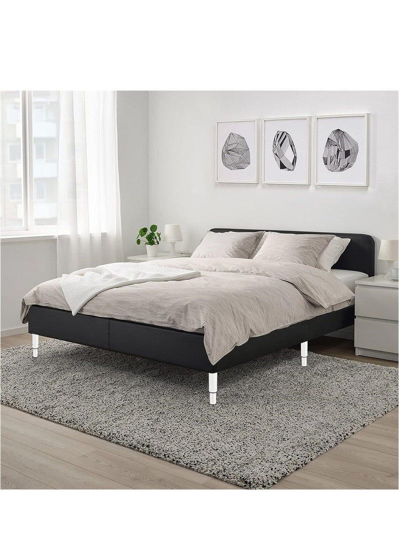 SYOSI Metal Adjustable Height Furniture Legs 4.7-8 inch, Heavy Duty Support Legs for Furniture Set of 4, Adjustable Height Replacement Support Leg for Sofa/Dresser/Bed/Chair/Coffee Table - Image 2