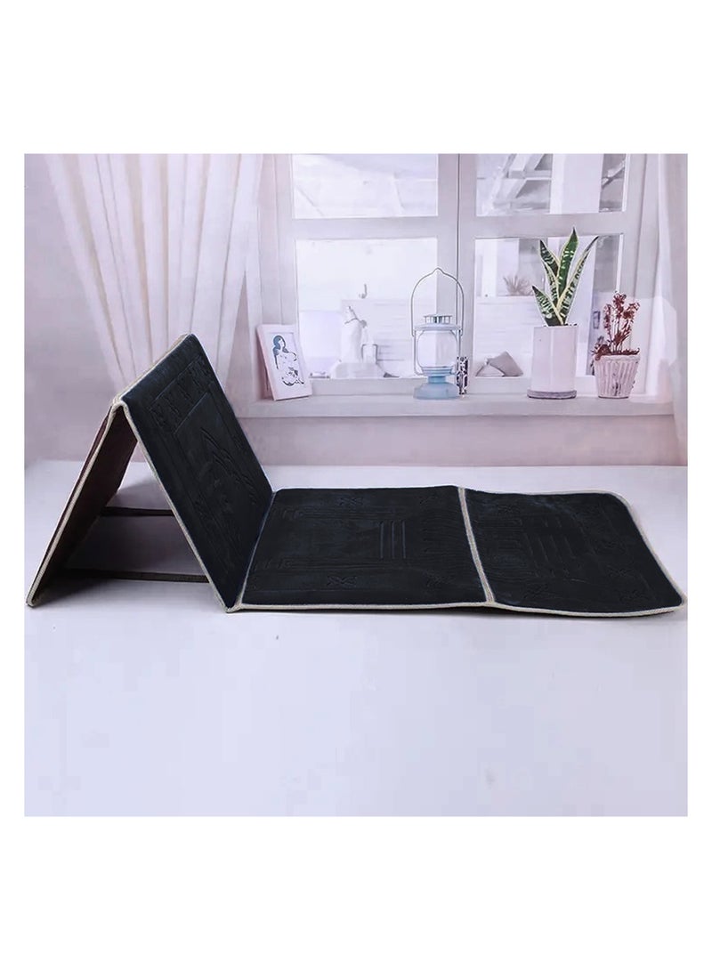 Premium Soft Sajadah with Back Support - Padded Prayer Rug for Ultimate Comfort - Portable Travel Mat with Carrying Pocket - Plush & Foam Praying Carpet - Thick and Luxurious Muslim Prayer Mat  - Image 2