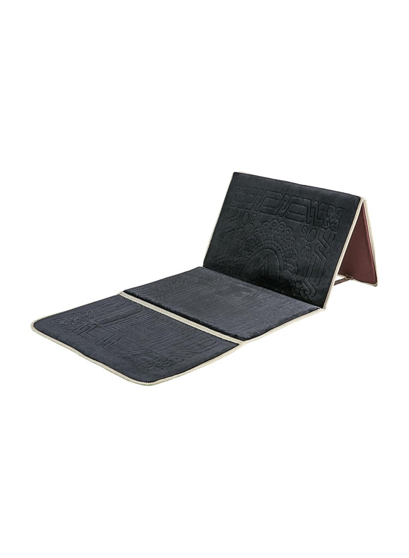 Premium Soft Sajadah with Back Support - Padded Prayer Rug for Ultimate Comfort - Portable Travel Mat with Carrying Pocket - Plush & Foam Praying Carpet - Thick and Luxurious Muslim Prayer Mat  - Image 1