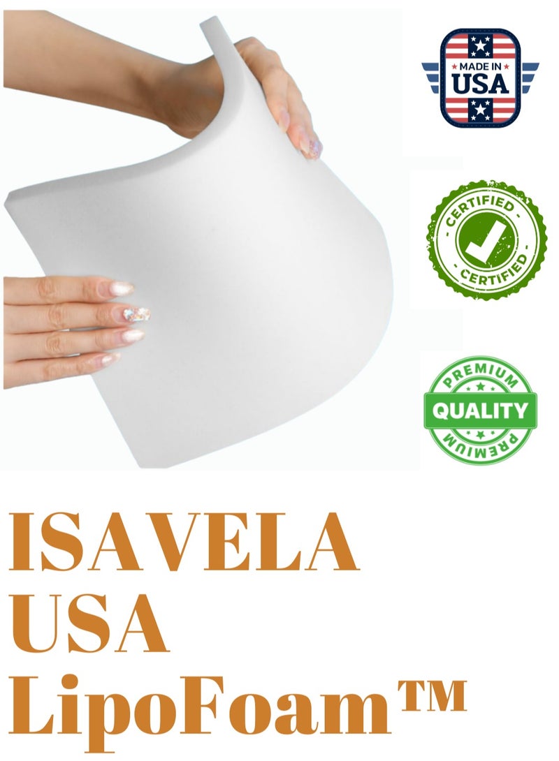 ISAVELA USA Lipo Foam™ 1 Sheet per Pack (LPF05)Post Surgery, Post Surgery Ab Board for Flattening Abdominal Compression, Liposuction Foam pads for Recovery - Image 1