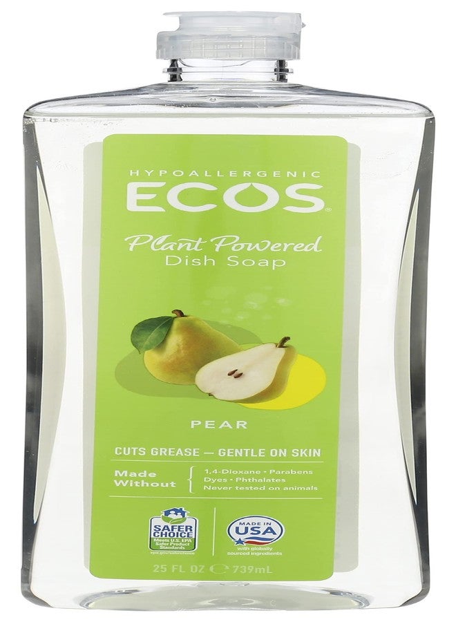 ECOS, Earth Friendly Products Dishmate Dishwashing Liquid Natural, Pear, 25 Fl Oz - Image 1