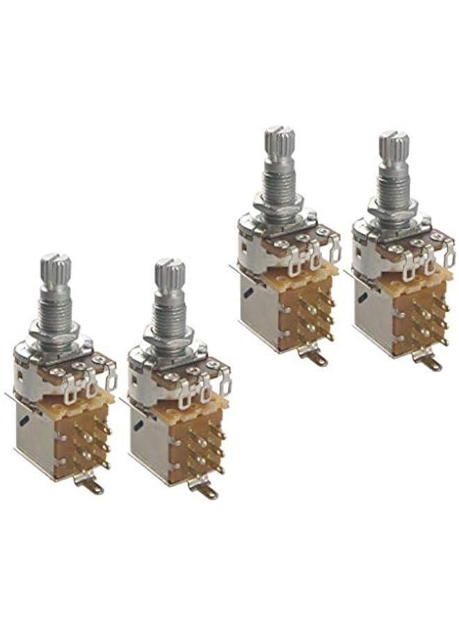 Generic 2 Pcs Push Pull Control Pots Guitar Potentiometer 18mm Long Split Shaft, A25K  - Image 5