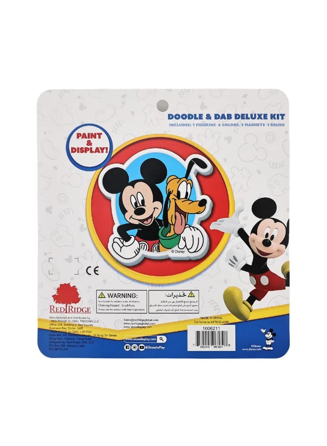 ديزني Mickey Doodle & Dab Deluxe Kit | Paint & Display | Art & Craft Kit | Age 3+
