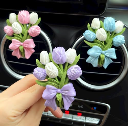 XMOX 3D 2 Pack Tulip Bouquet Candle Mold, Plant Silicone Mold, Flower Resin Mold for Soap Soy Wax Epoxy DIY Handcraft Home Ornaments Car Air Freshener Home Decoration - Image 5
