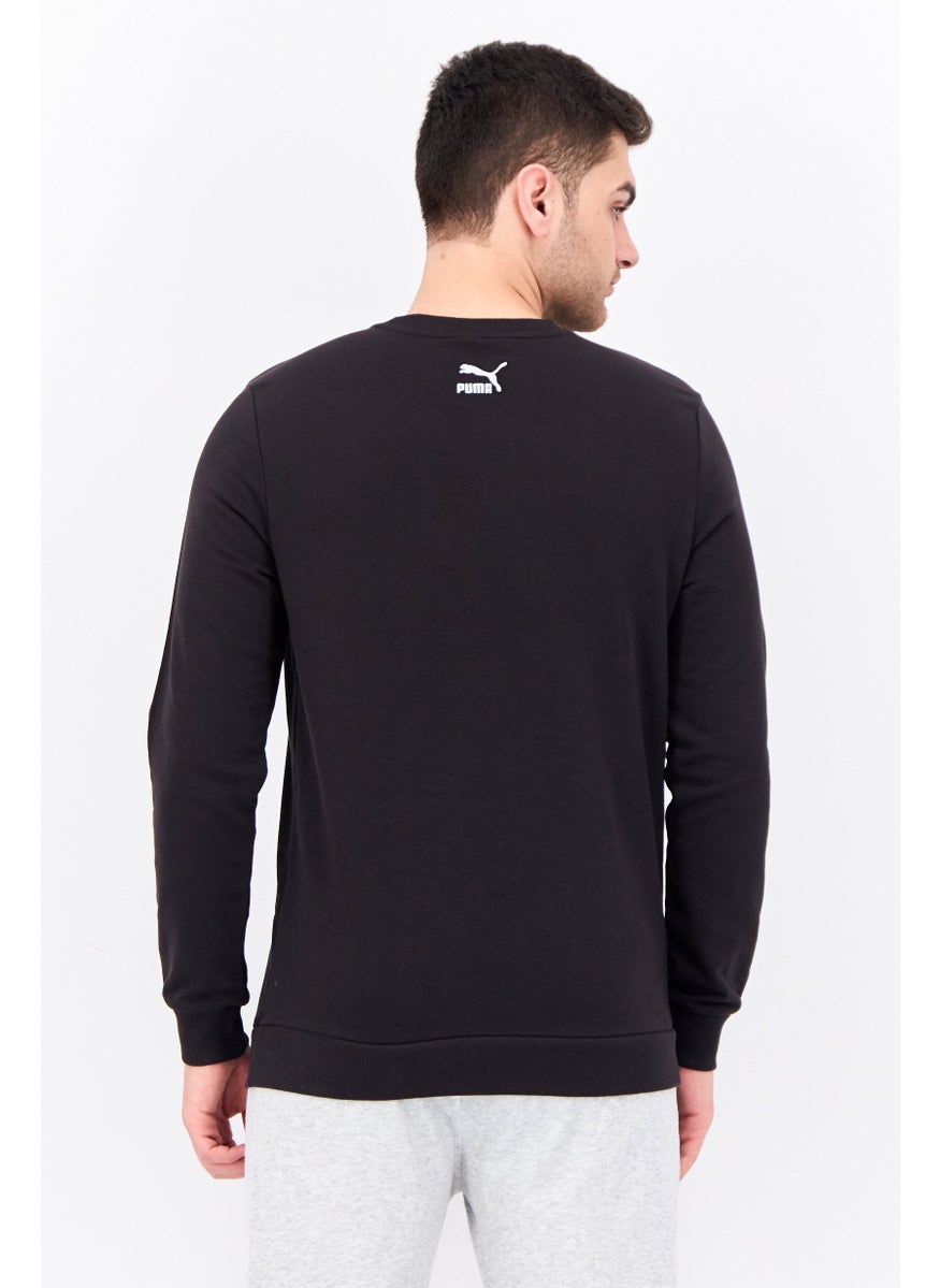 PUMA Men Regular Fit Long Sleeve Outdoor Sweatshirt, Black  - Image 3