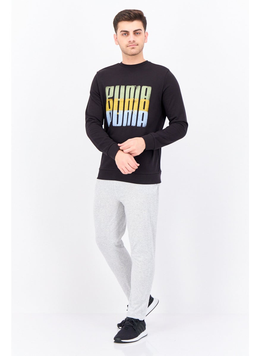 PUMA Men Regular Fit Long Sleeve Outdoor Sweatshirt, Black  - Image 4