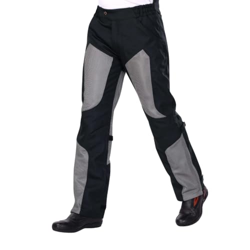 Raida Tourer Motorcycle Riding Pant | Level 2 Hip & Knee Armor | Abrasion Resistance (in, Alpha, 5XL, Regular, Grey) - Image 2