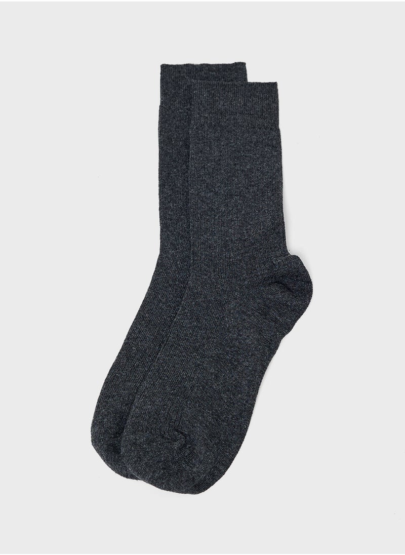 Seventy Five Basics - Pack Of 5 Crew Length Socks - Image 1