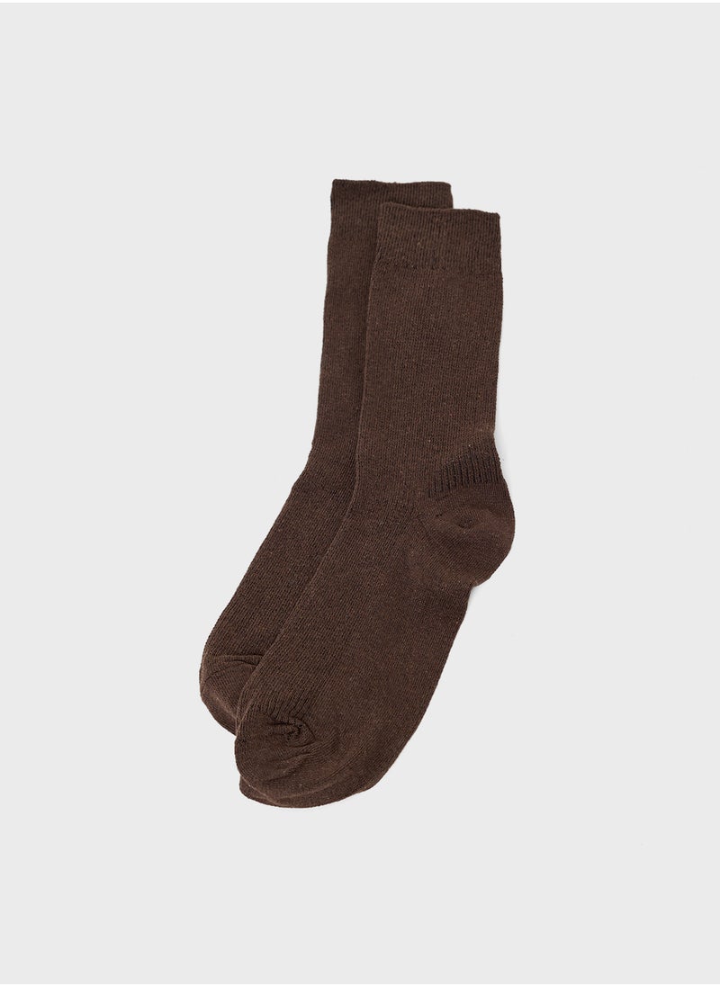 Seventy Five Basics - Pack Of 5 Crew Length Socks - Image 1
