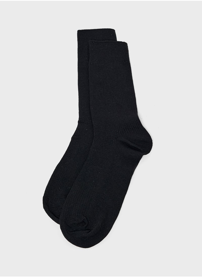 Seventy Five Basics - Pack Of 5 Crew Length Socks - Image 1
