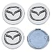 Thcbme 4PCS Wheel Center Caps for Mazda CX5 CX7 CX8 M6 MX5 RX7 RX8 A8 CX9 X MX 56mm22 Car Wheel Hub Caps ABS Rim Center Hub Cover Silver - Image 2
