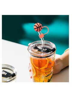 ECVV ECVV 10Pcs Straw Cover Cap for Stanley Cup Cute Silicone Straw Lids, Reusable Dust-Proof Straw Topper for Stanley Tumbler Accessories, 10mm  - Image 3