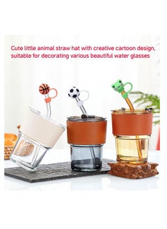 ECVV ECVV 10Pcs Straw Cover Cap for Stanley Cup Cute Silicone Straw Lids, Reusable Dust-Proof Straw Topper for Stanley Tumbler Accessories, 10mm  - Image 5