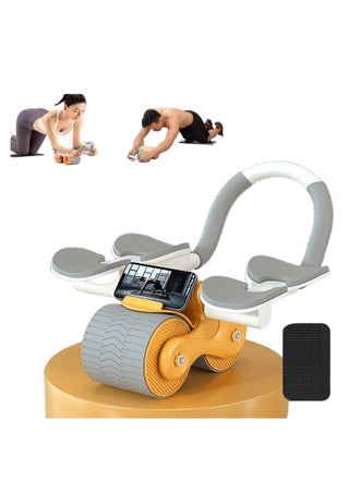 Ab Roller Auto Recoil Addominal Roller With 4 Elbow Support Knee Pads, Ab Scooter With Mobile Phone Holder, Abdominal Core Exercise Equipment For Workout - pzsku/ZFECDC1CF3DBFAD1CDD74Z/45/1750429515/52069346-a7f2-4f1b-a08d-ad8ba8a24c44