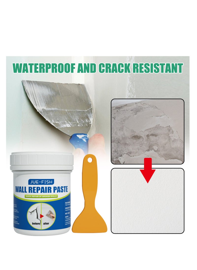 Joyelink Wall repair paste, drywall repair kit, wall patcher with scraper, wall hole filling wall repair subsidy kit, quick and easy wall hole filling solution，100g  - Image 2