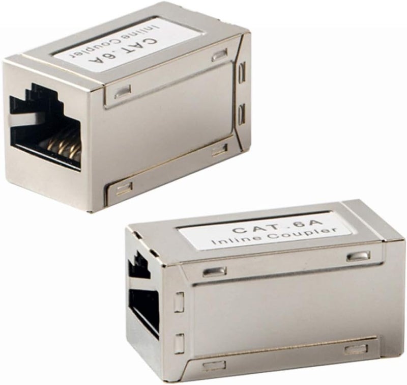 Greluma 3pcs RJ45 Shielded Metal CAT6A Female to Female Inline Coupler - Image 2