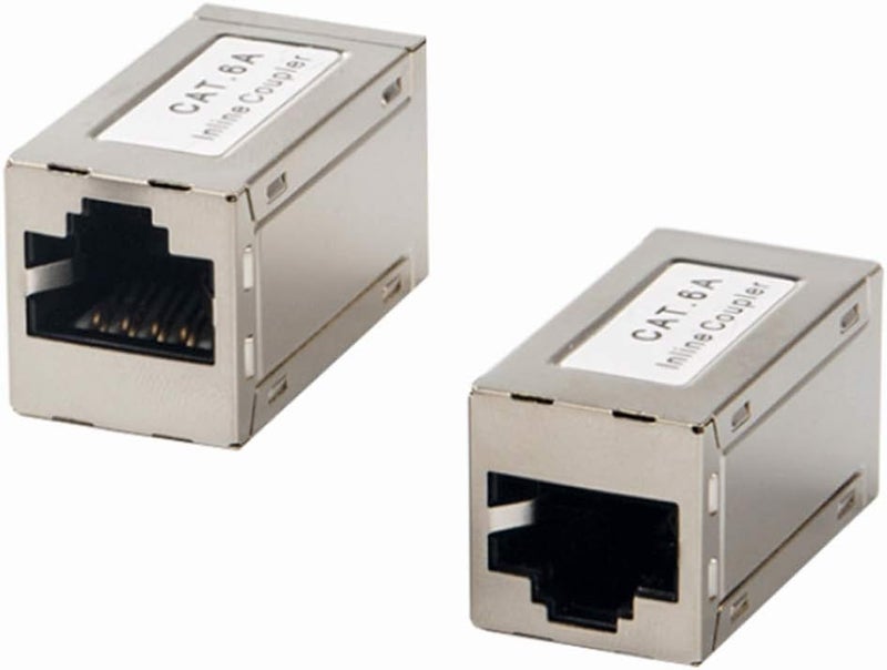Greluma 3pcs RJ45 Shielded Metal CAT6A Female to Female Inline Coupler - Image 3