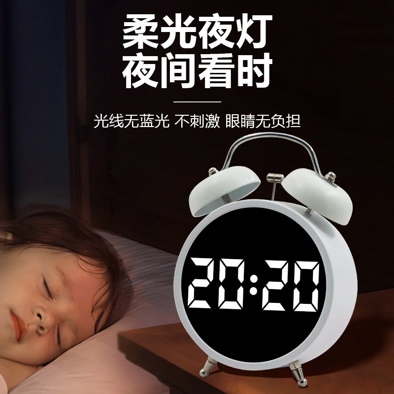 Alarm Clock Powerfully Wakes Up Students, Special Wake-Up Artifact, Led Digital Display, Mechanical Ringing, Super Loud Sound Alarm Clock - Image 5