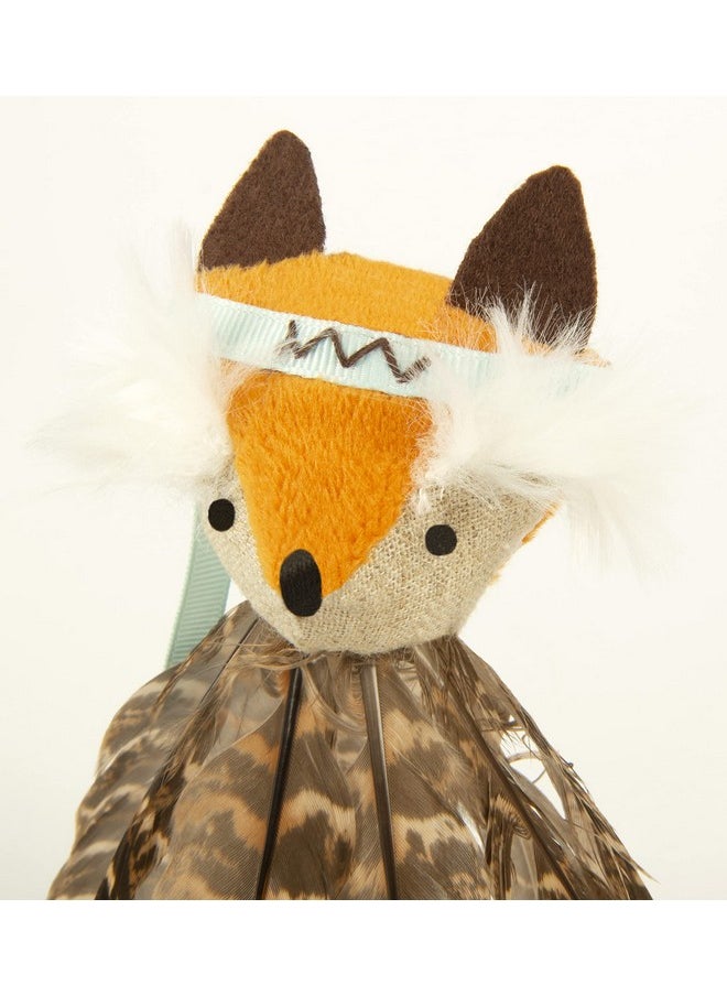 SmartyKat SmartyKat Toss-A-Fox Feather Toss & Chase Cat Toy, Randomly Selected Color - Brown OR White, One Size  - Image 3