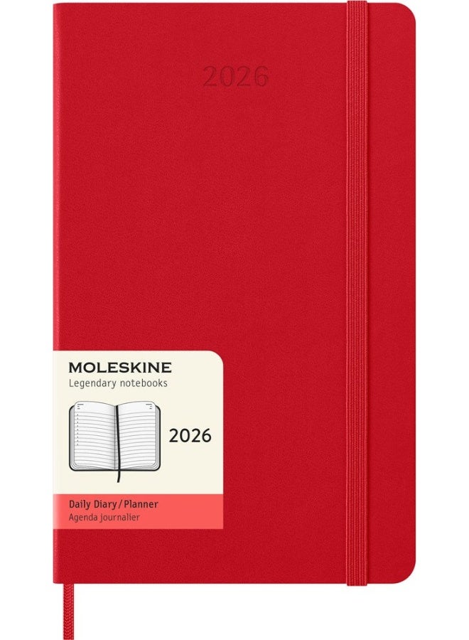Moleskine: 12M Daily Large Scarlet Red Hard