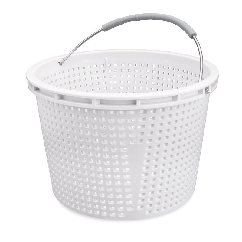 Neowah 8" Pool Skimmer Basket for Inground Pool, Compatible with Pentair U-3 Skimmer Basket 08650-0007 and Hayward SP1070 SPX1070E Pool Basket,with Built-in Brass Weight, Handle and Rubber Grip - Image 1
