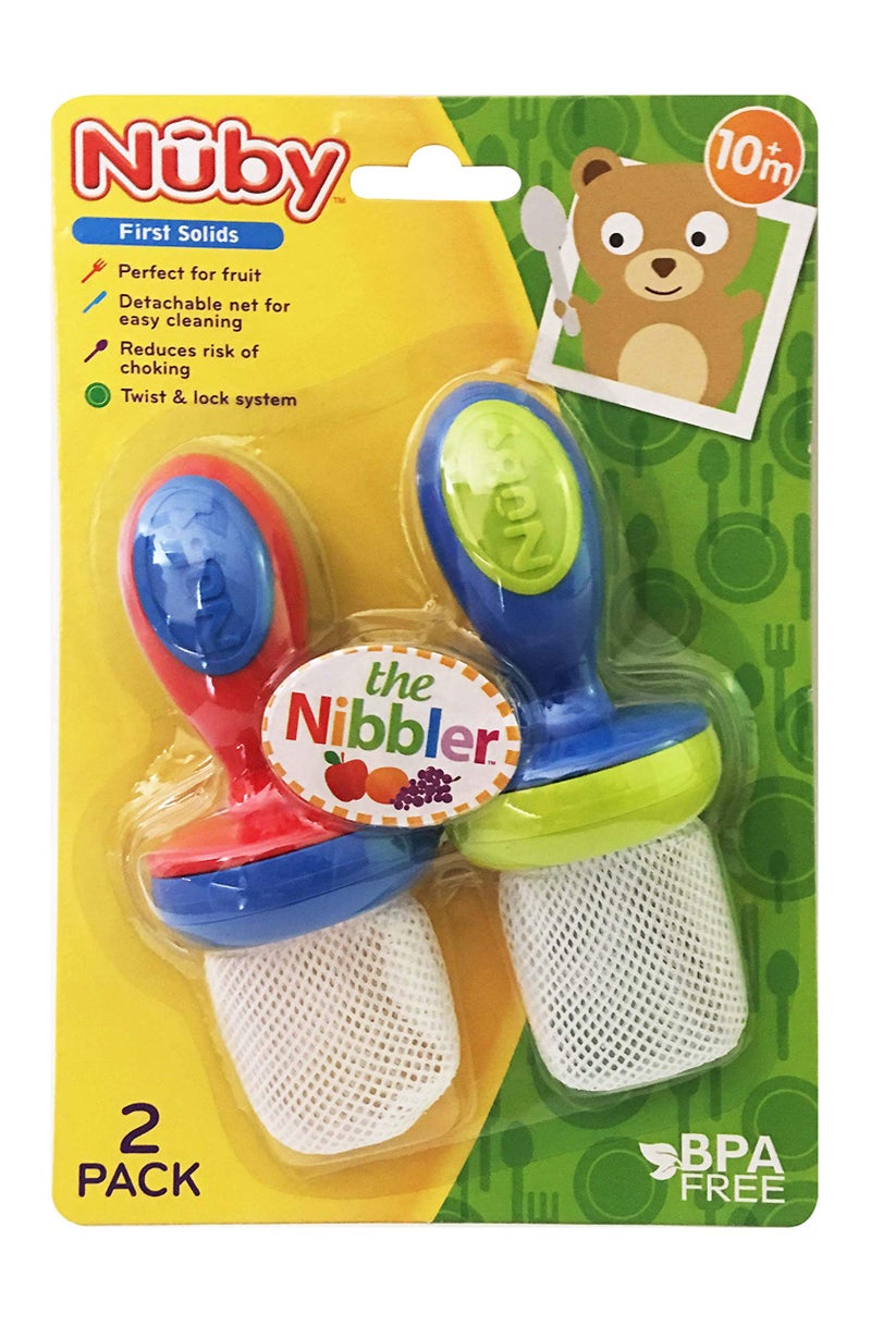 Nuby 2-Pack Nibbler Mesh Feeders, Colors May Vary - Image 4