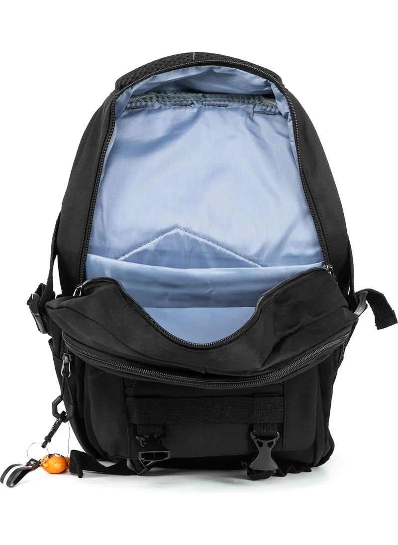 Necati Çanta Necati Bag Ready for School and Far Away Lands: 15.6 Inch Travel Backpack with Laptop Compartment" Powder