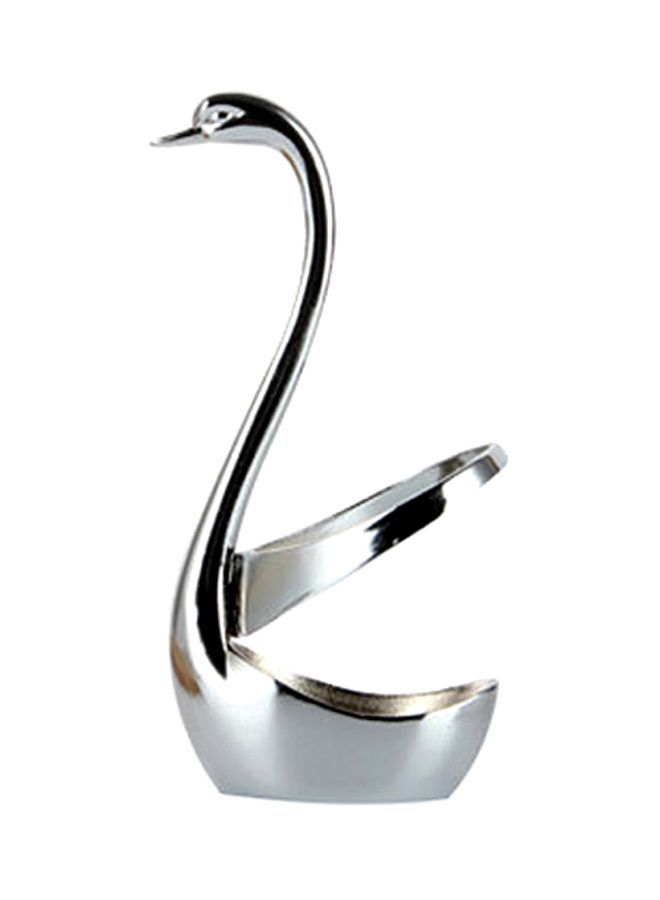 NIBEMINENT Swan Shaped Cutlery Holder Silver 15x7.5cm - Image 5