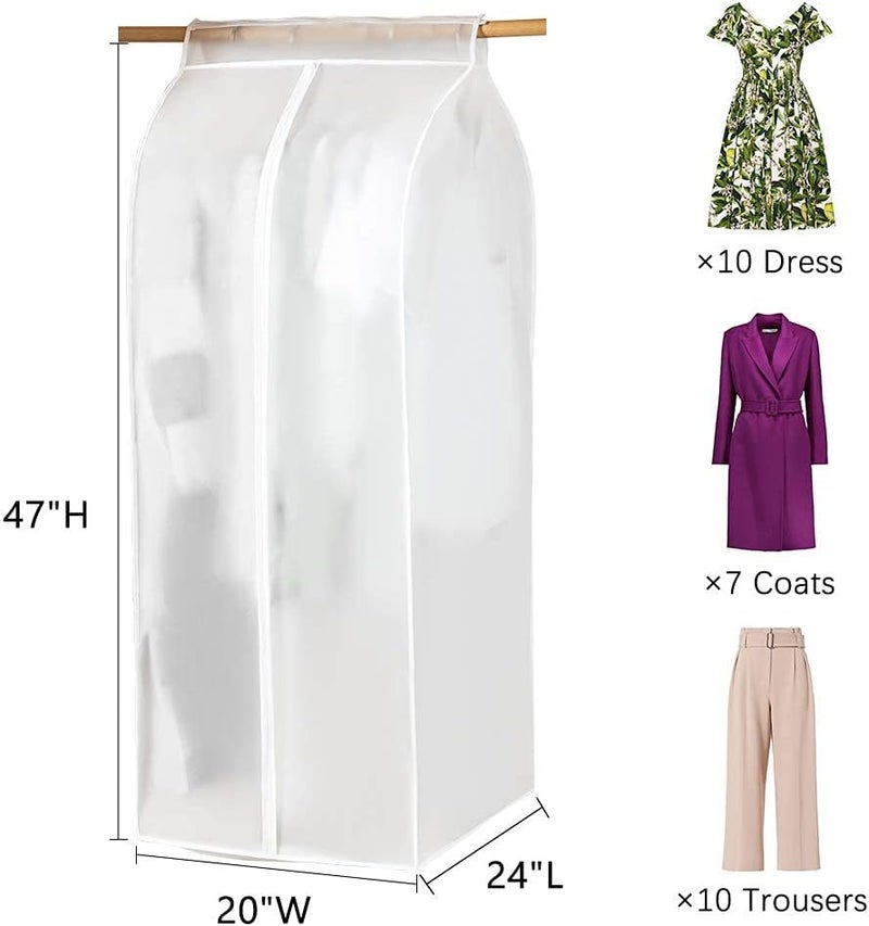 XIAKE Garment Cover Three-Dimensional Dust Cover Coat Hanging Clothes Storage Bag Premium Thickened Clothing Organizer Moisture-Proof Dust-Proof Clothes Cover - Image 2