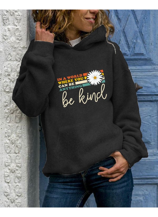 Generic - Long Sleeve Hoodie Womens Streetwear round Neck Animal Print Oversized Sweatshirt Comfortable Polyester Casual Fashion red hooded - Image 1