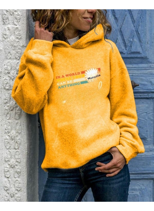 Generic - Long Sleeve Hoodie Womens Streetwear round Neck Animal Print Oversized Sweatshirt Comfortable Polyester Casual Fashion red hooded - Image 1