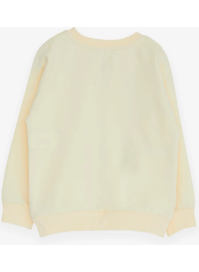 Breeze Girl's Cardigan Laced 3-7 Years, Cream