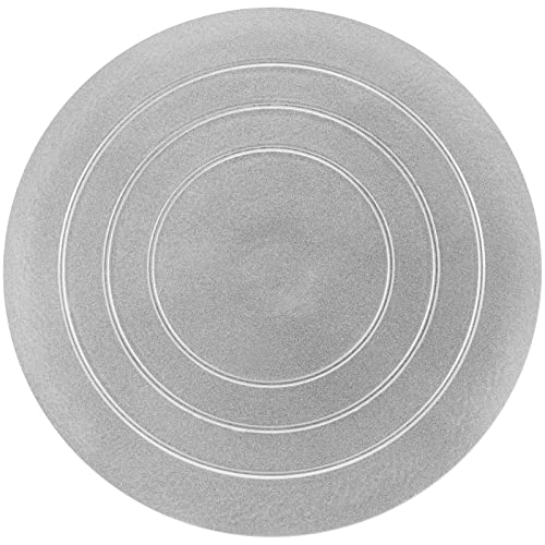 SINJEUN 10 Inch Sculpting Wheel, Pottery Banding Wheel, Silver Round Ceramics Turntable Sculptor Pottery Tool for Model-Making, Paint Spraying, Crafting - Image 4