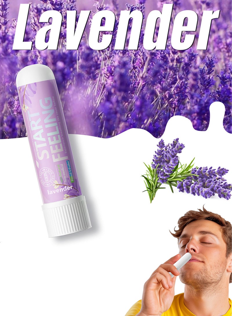 1pc On-the-Go Portable Aromatherapy Nasal Inhaler Personal Diffuser Sniffer Stick With Essential Oils Refreshing Menthol for Stress Anxiety Relief Soothes Comforts Boosts Focus - Image 1