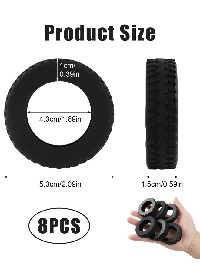 8 PCS Suitcase Wheel Protectors, Upgraded Silicone Luggage Wheel Covers Noise Reduction Anti Scratch Carry On Travel Luggage Wheel Protector Covers For 2 To 2.4 Inch Wheels - Image 2