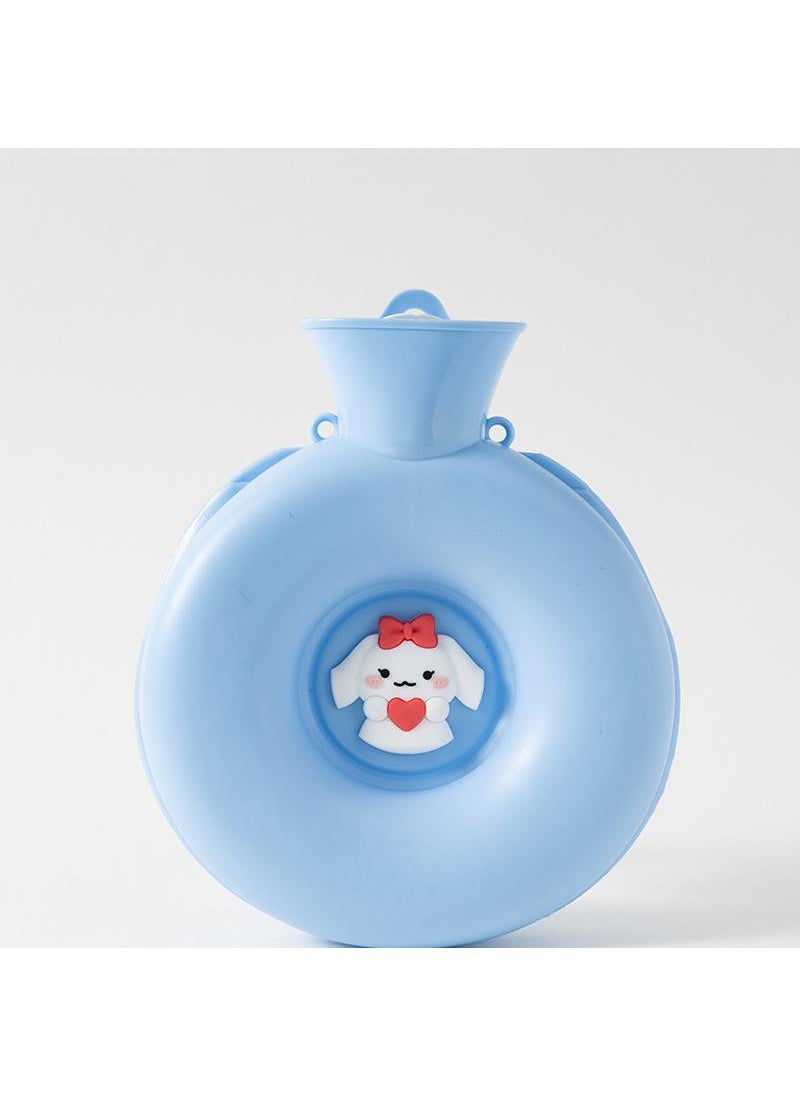 Y&D Doughnut Warm Water Bag Mini Portable Hot Hand Bag Waterflooding PVC Bag 600ml  - Image 1
