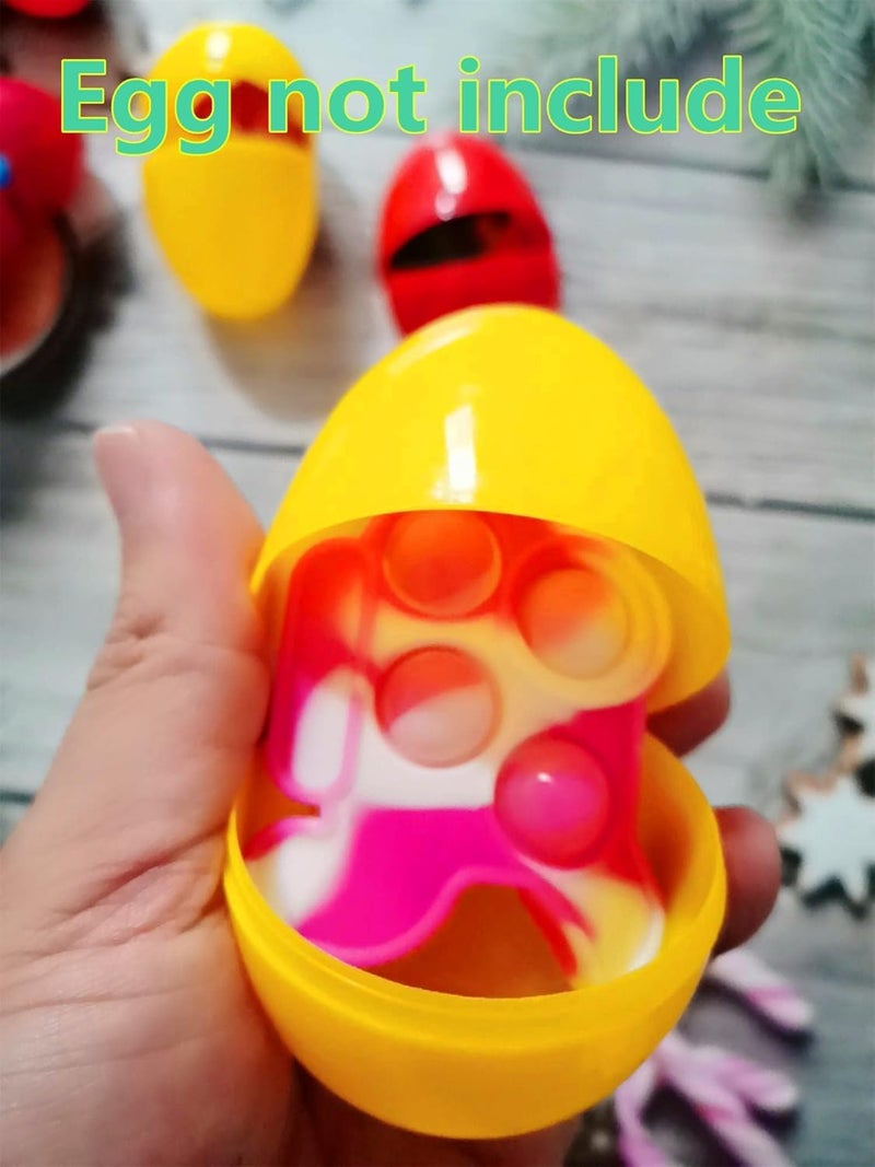mypush popo 30 Packs Kids Christmas Valentine Party Favors and Classroom Students Gifts, Push Fidget Bubble Fidget Sensory Bulk Mini Pop Keychain,Boys Girls Holiday Camp Small Rainbow Activities Prizes - Image 2