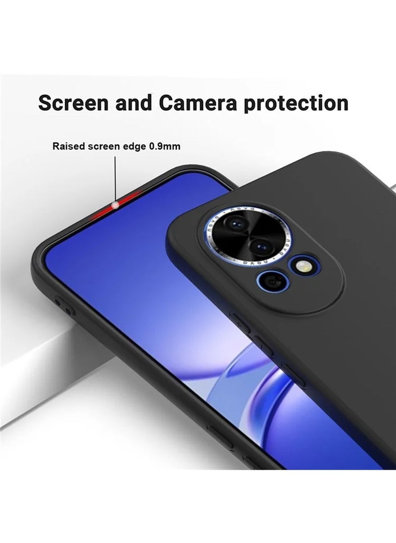 ELTRAZONE - Huawei Nova 13 5G 2024 Premium Soft Liquid Silicone Case Cover – Black, Shock Absorbent, Anti-Scratch, Slim Fit, Lightweight, Durable Protection, Soft Touch, Full Access to Ports & Buttons for Huawei Nova 13 5G - Image 1