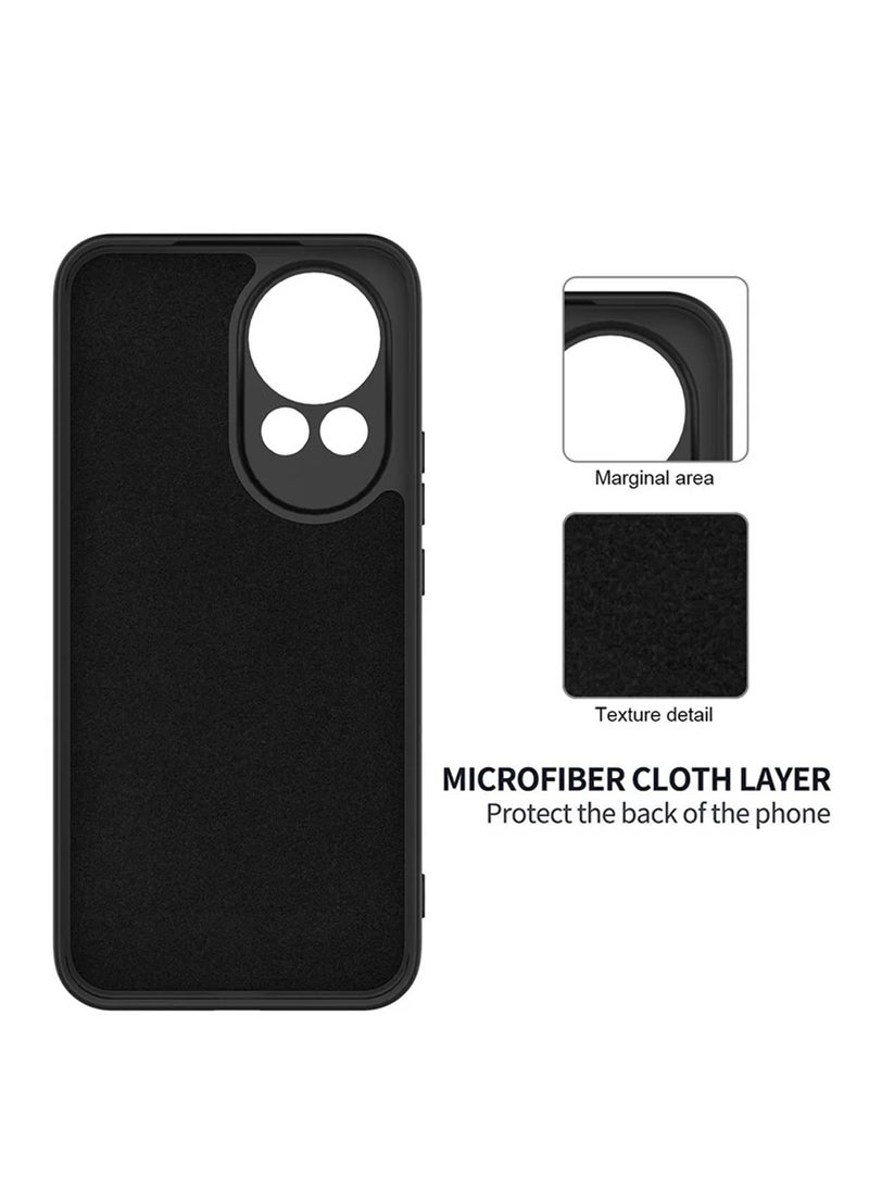 ELTRAZONE - Huawei Nova 13 5G 2024 Premium Soft Liquid Silicone Case Cover – Black, Shock Absorbent, Anti-Scratch, Slim Fit, Lightweight, Durable Protection, Soft Touch, Full Access to Ports & Buttons for Huawei Nova 13 5G - Image 1