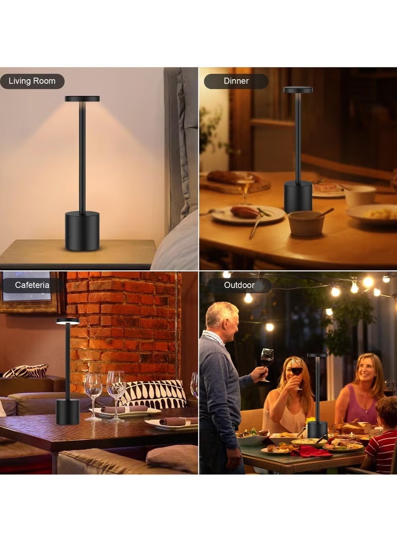 Fullight Cordless Rechargeable LED Table Lamp – 3-Color Stepless Dimming Portable Night Light for Bedroom & Outdoor - Image 4