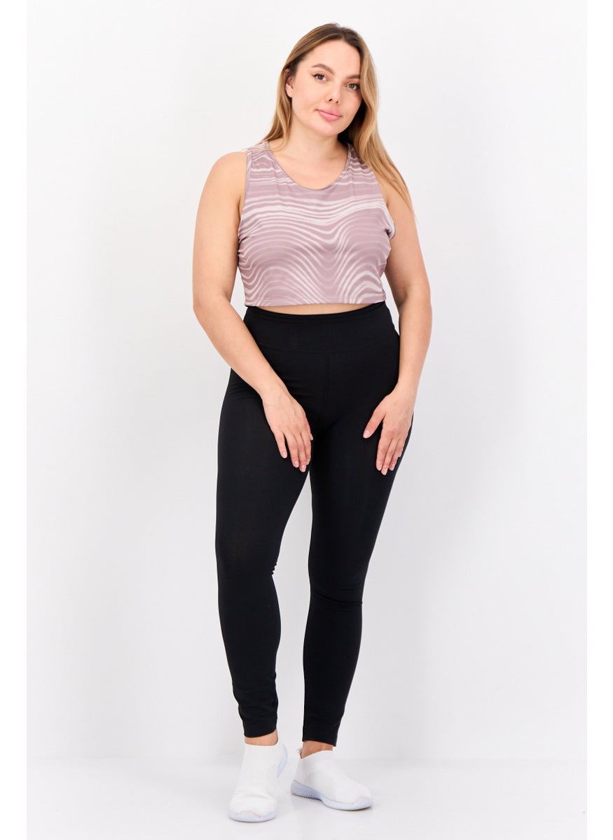 PUMA Women Sportswear Fit Yoga Crop Top, Taupe  - Image 2