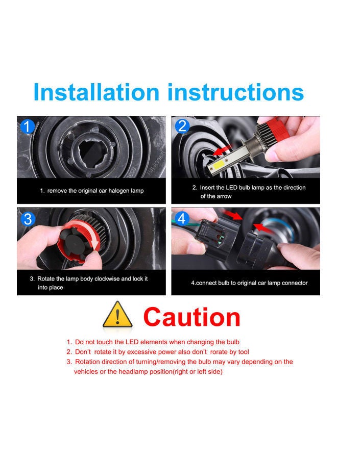 NIBEMINENT 2-Piece H1 LED Car Fog Light Set - Image 4