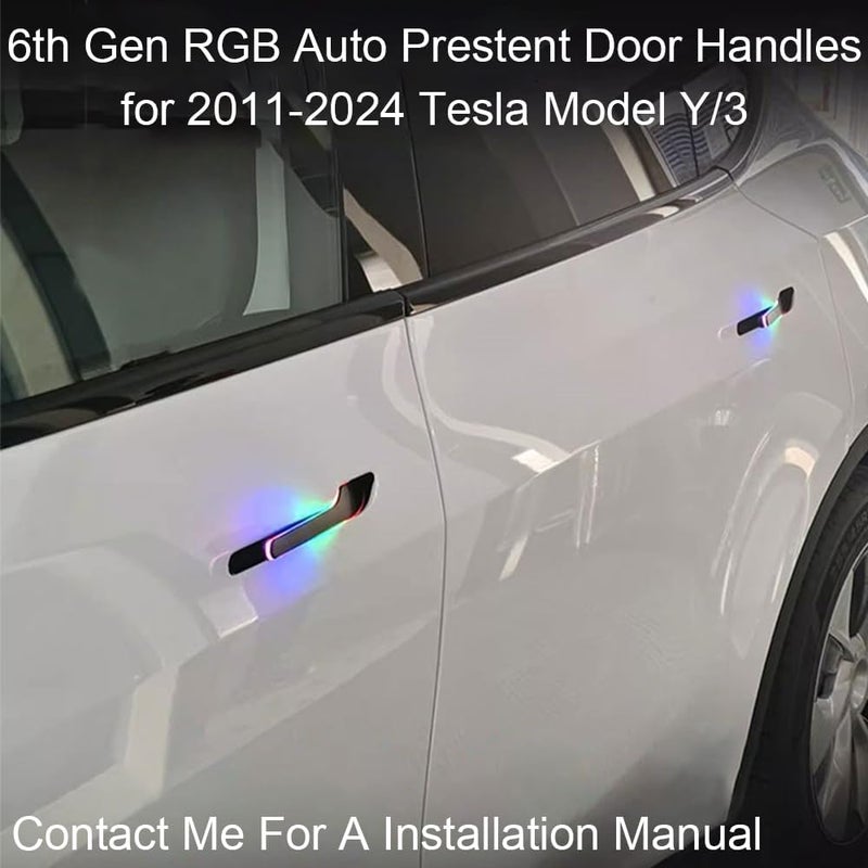 Tempsnow Electric Door Handles for Tesla Model Y/Model 3 (2021-2024) - Auto Present Functionality - Image 2
