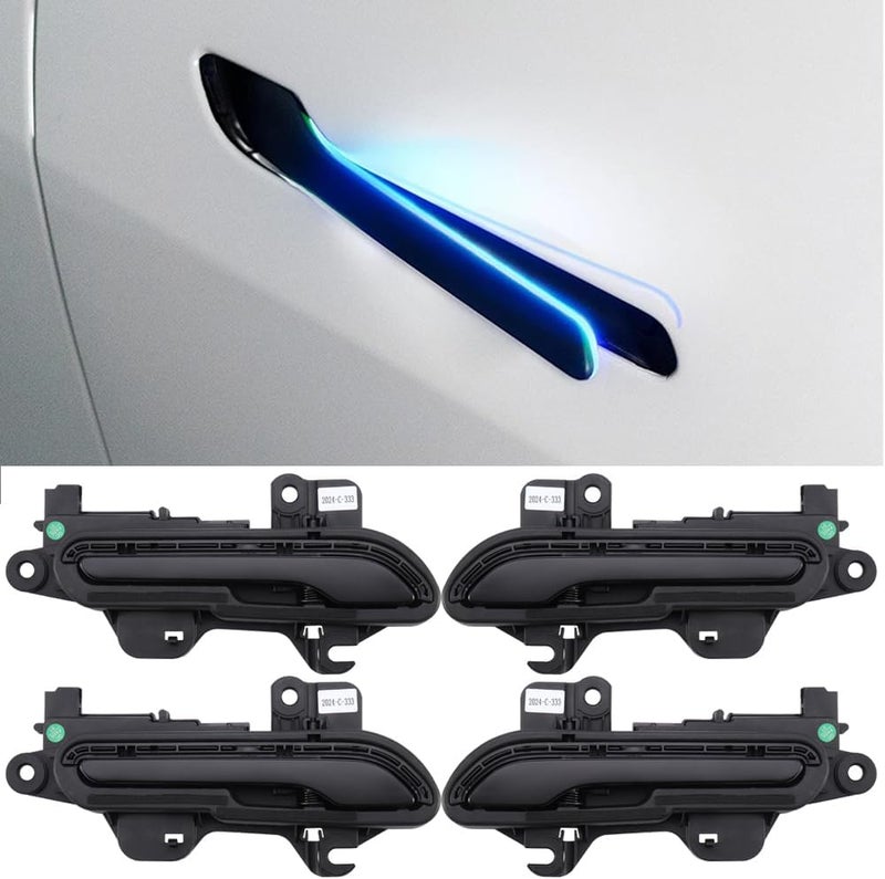 Tempsnow Electric Door Handles for Tesla Model Y/Model 3 (2021-2024) - Auto Present Functionality - Image 1