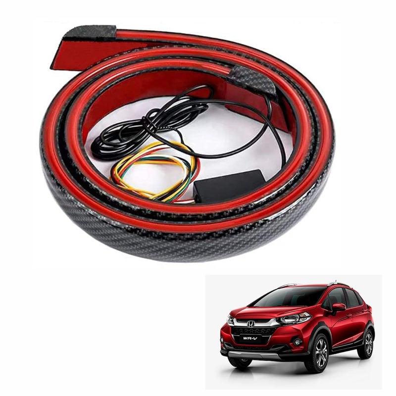 Asryd ضوء فرامل خلفي LED/إشارة انعطاف/إضاءة نهارية عالمية للسيارة/شريط ضوء صندوق خلفي متعدد الألوان (ألياف الكربون) 54 بوصة لسيارة هوندا WR-V - Image 1