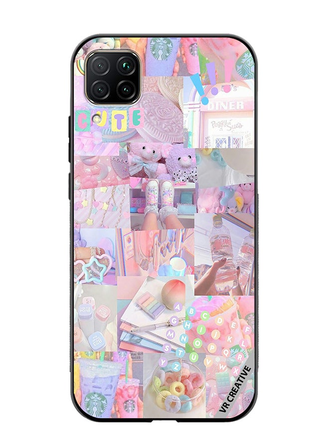 VR CREATIVE Protective Case Cover For Huawei Nova 7i/P40 Lite Cute Collage Design Multicolour - Image 1